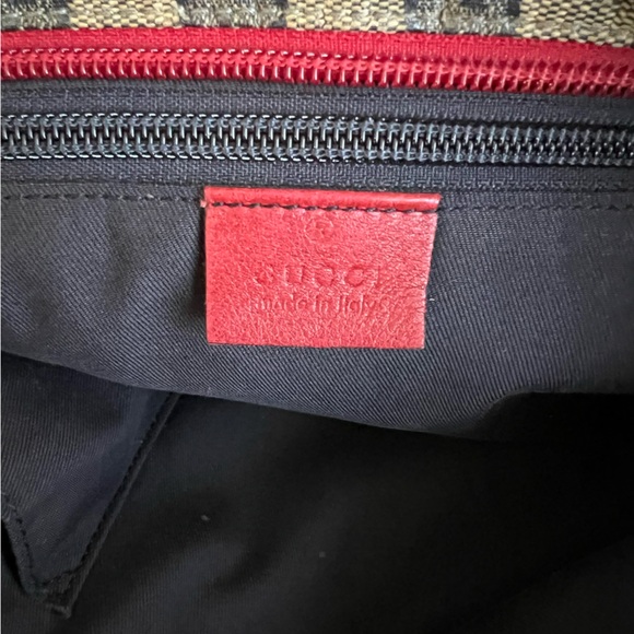 Gucci GG Crystal Crossbody Bag Beige Blue Red Strap - Picture 8 of 10